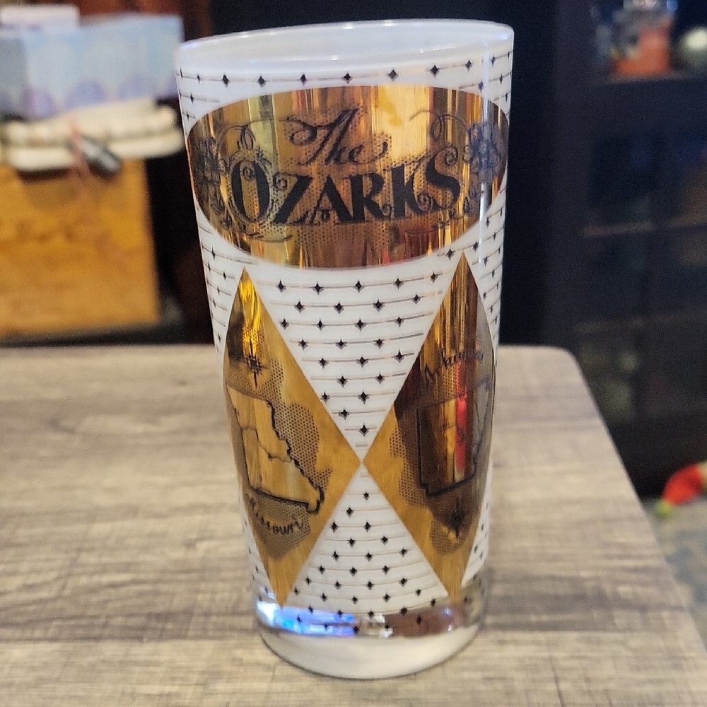 5 For 25.00/ "The Ozarks" Antique Drinking Glass/ EUC